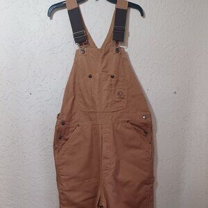 Berne B215BD Mens L Regular Overalls 38-40 Waist Brown Camel Work Bibs